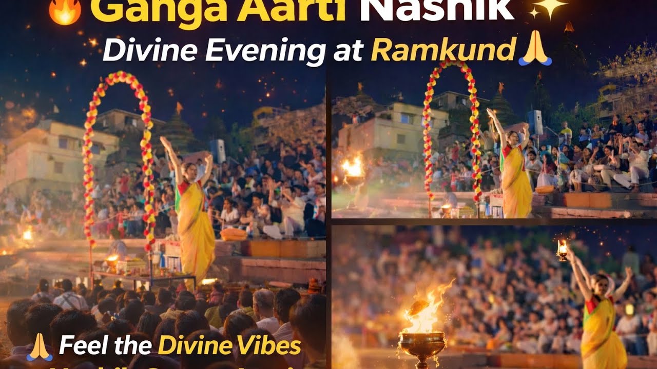 Goosebumps Moment at Nashik Ganga Aarti 🪔 #ganga #ramkund #trending