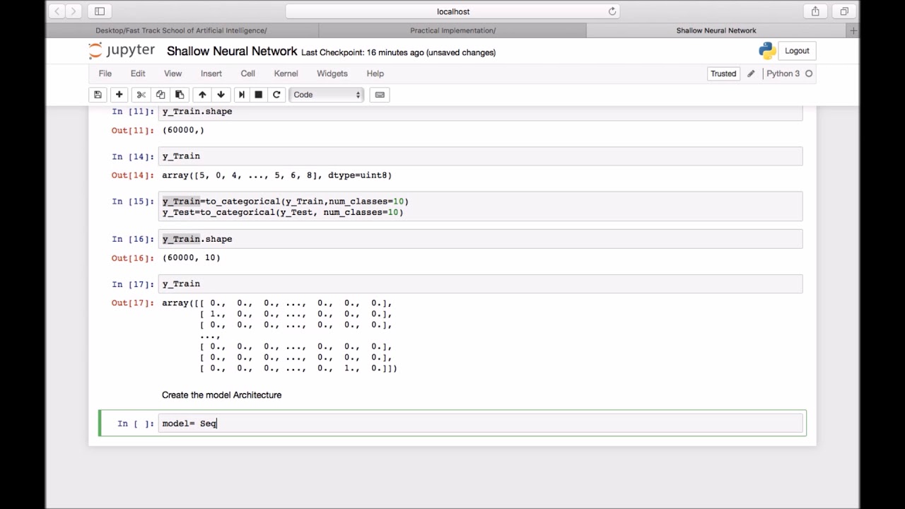 DL116 : Lab Session MNIST Digits classification Part1