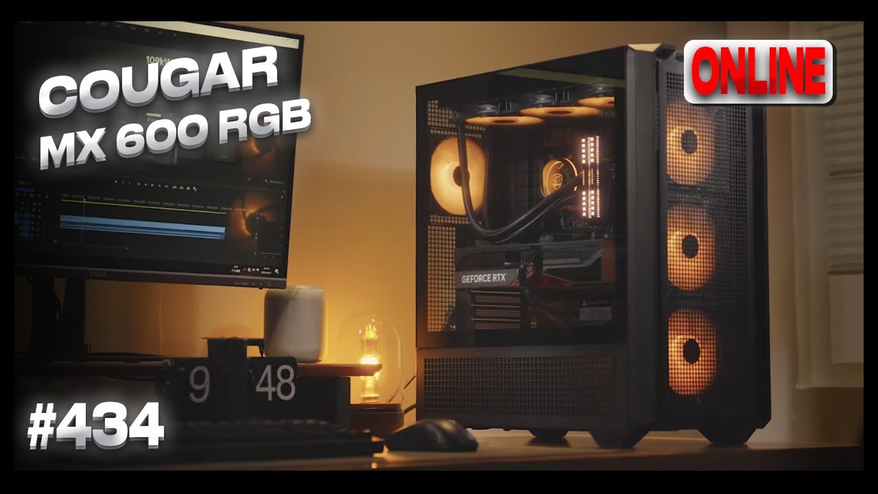 Cougar MX600 RGB, сборка игрового ПК на Ryzen 7 7800x3d, RTX4070ti Super, Frozen Warframe 360