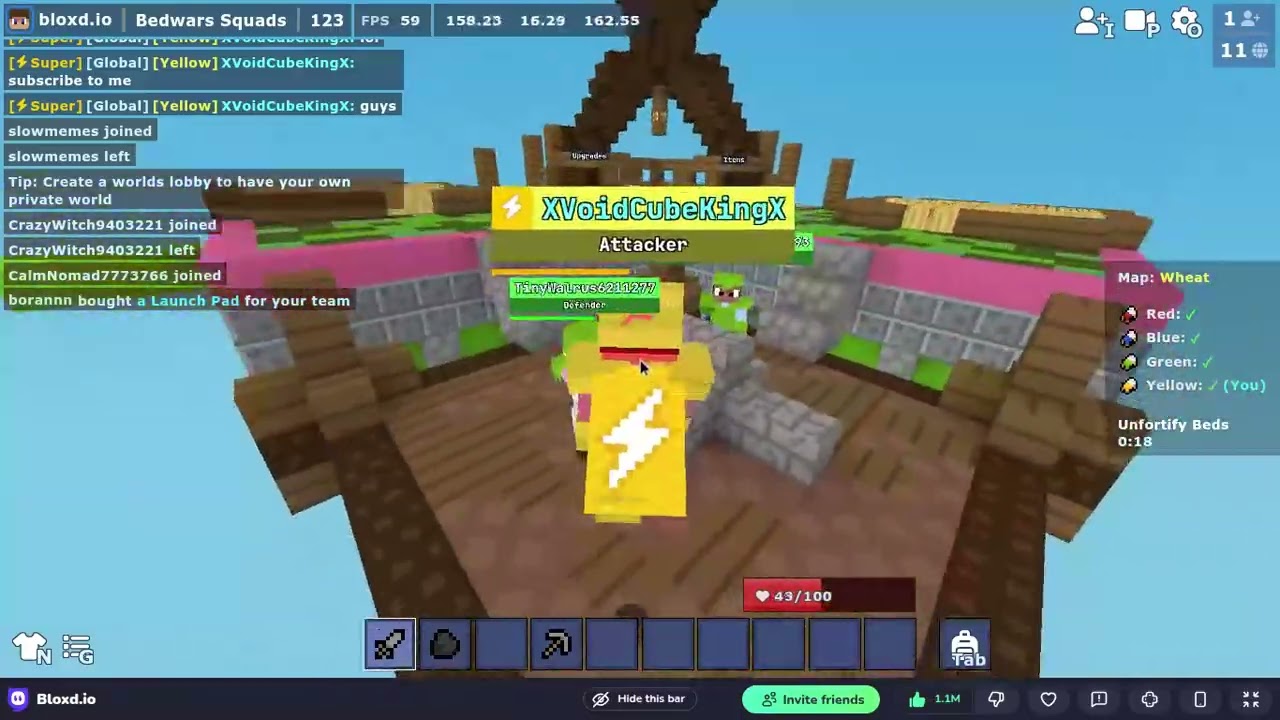 Part 9 of playing Bedwars!😎