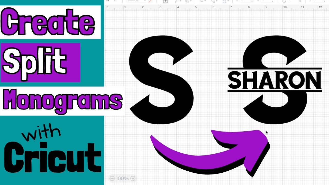 Simple Steps To Create Split Monograms in Cricut Design Space