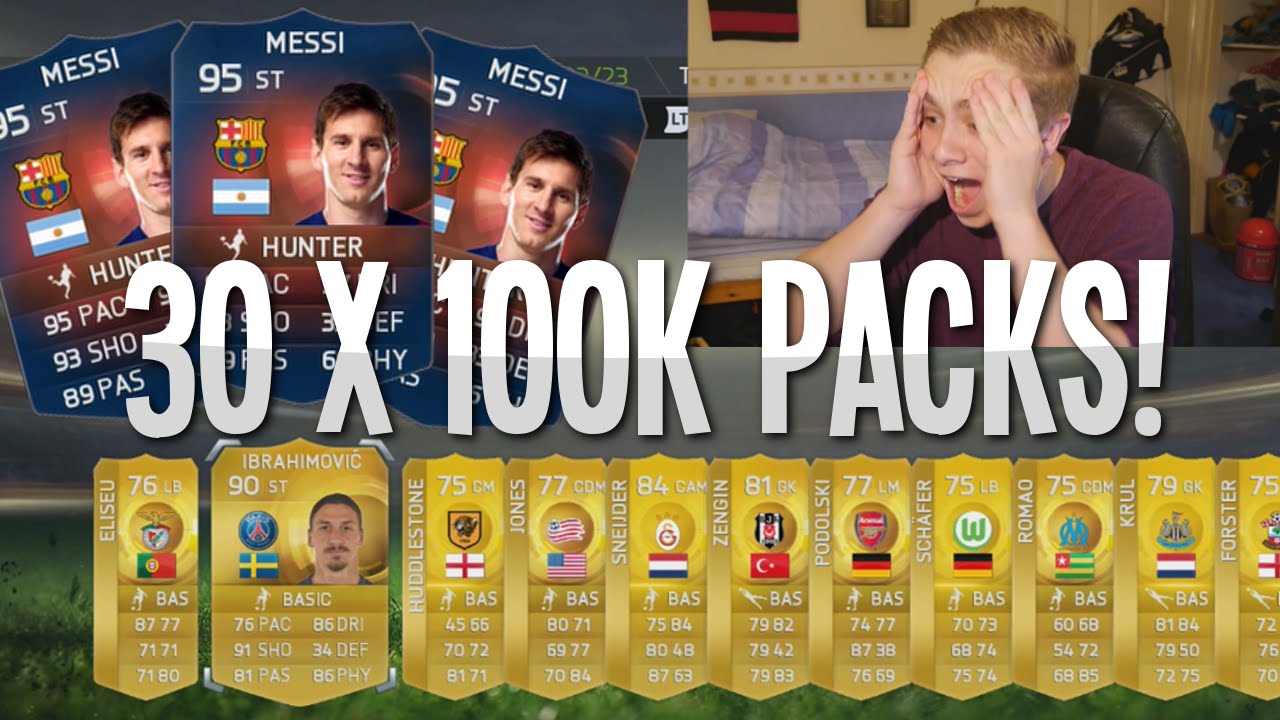 FIFA 15 - MY BEST PACK OPENING EVER! | 30 x 100k Packs