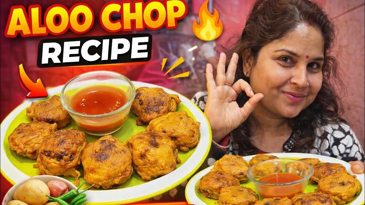  Aloo Chop Recipe | Outside Crispy Inside Soft 😍