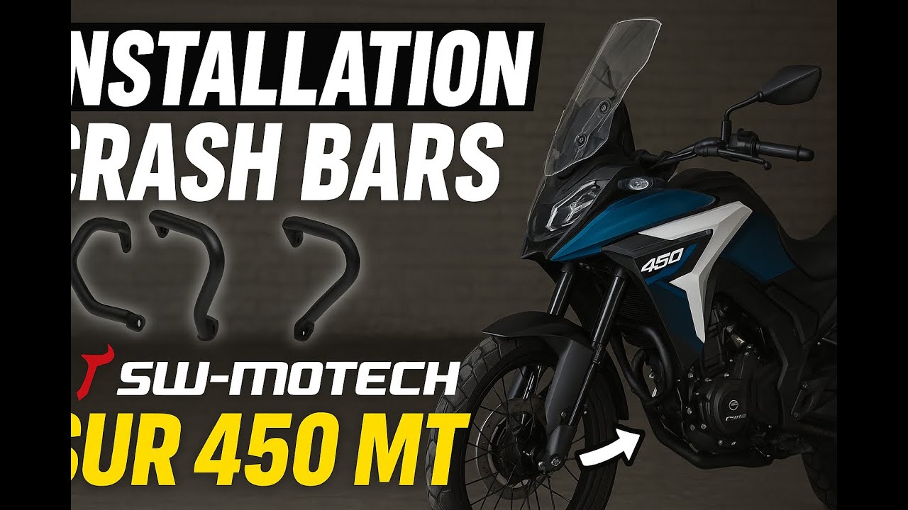 Installation Crash Bar SW MOTECH - CF Moto 450 MT