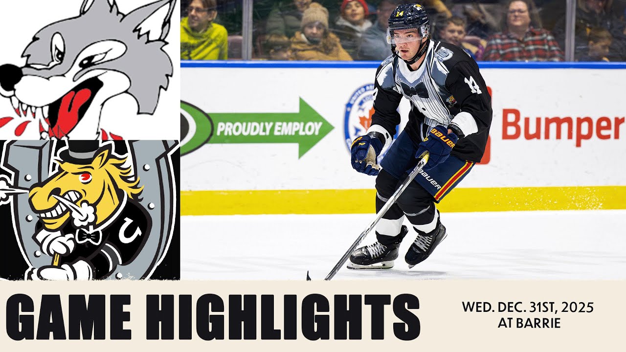Матч между командами Sudbury Wolves и Barrie Colts &mdash; 31 декабря 2025 года.