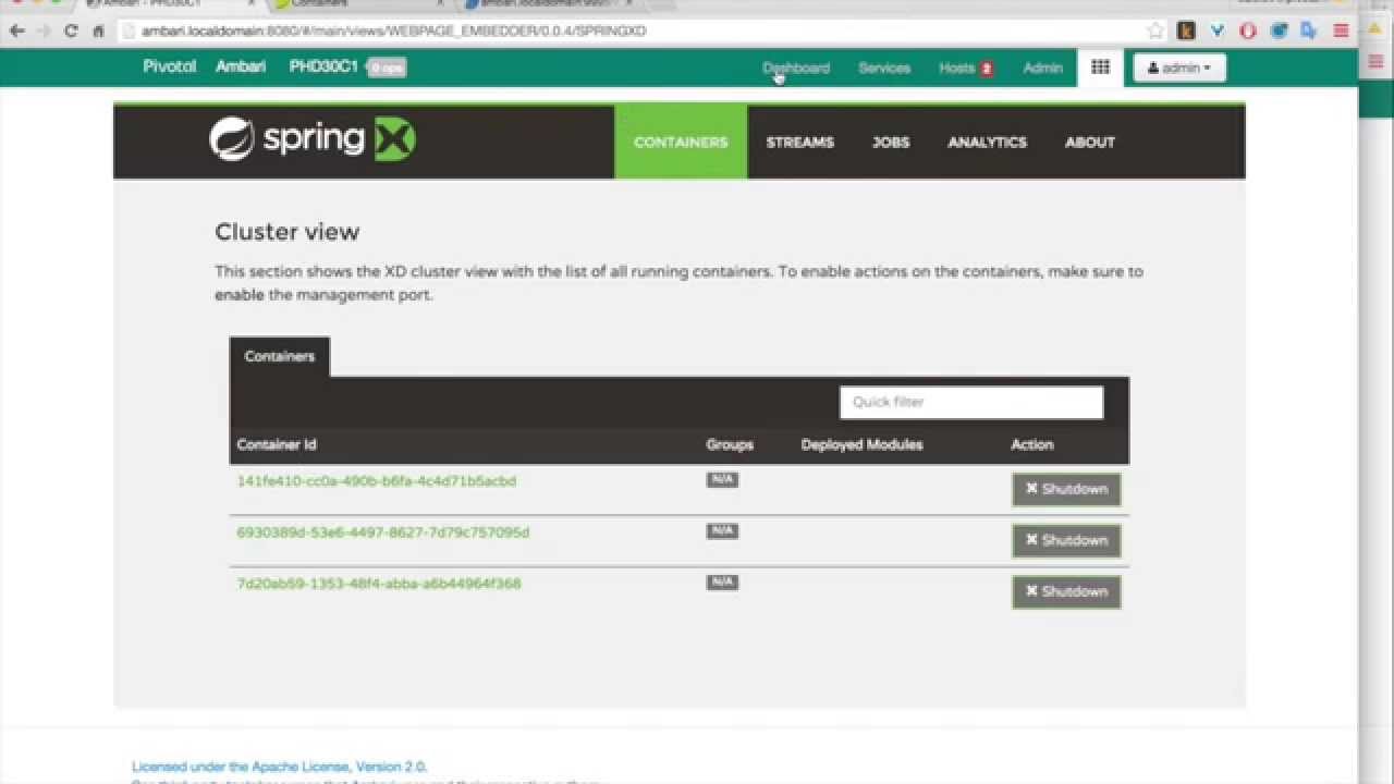 Ambari Webpage Embedder View Demo