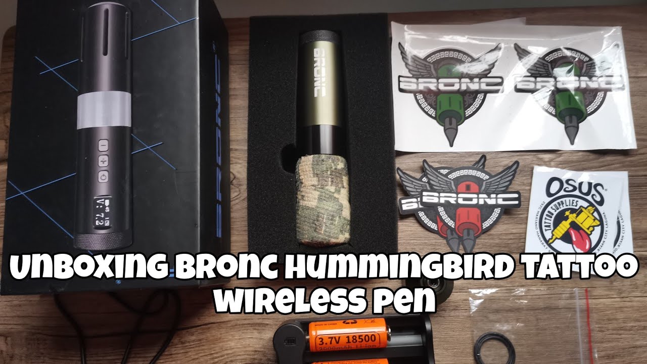 Bronc V1 hummingbird rotary unboxing from osus tattoo suplies