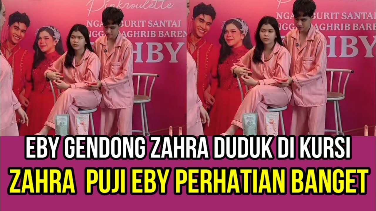 Eby Gendong Zahra Duduk di Kursi, Zahra Puji Eby Perhatian Banget!