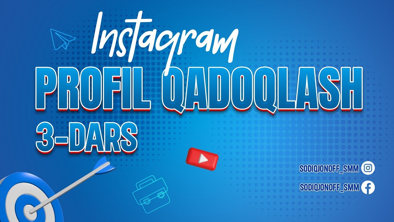 Instagram profil qadoqlash | Sodiqjonoff SMM / #smm #target #sodiqjonoff