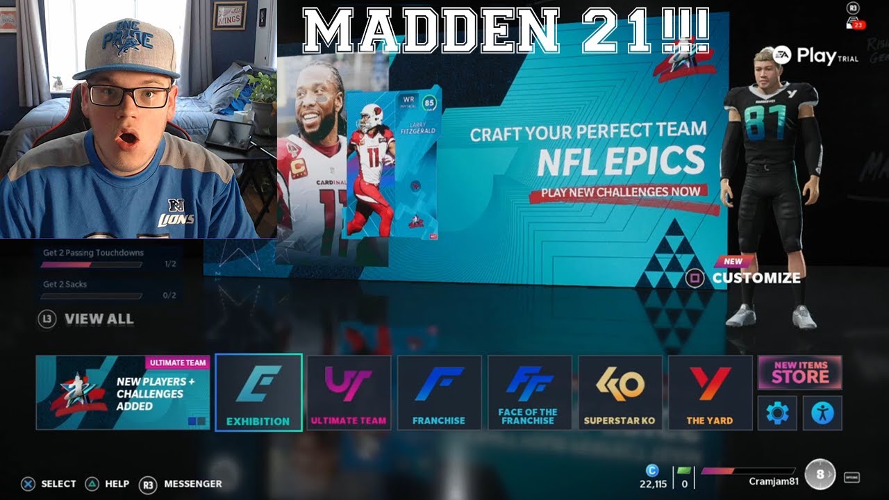 MADDEN 21 STARTUP AND MENU WALK THROUGH!!! - IT'S FINALLY HERE!!!