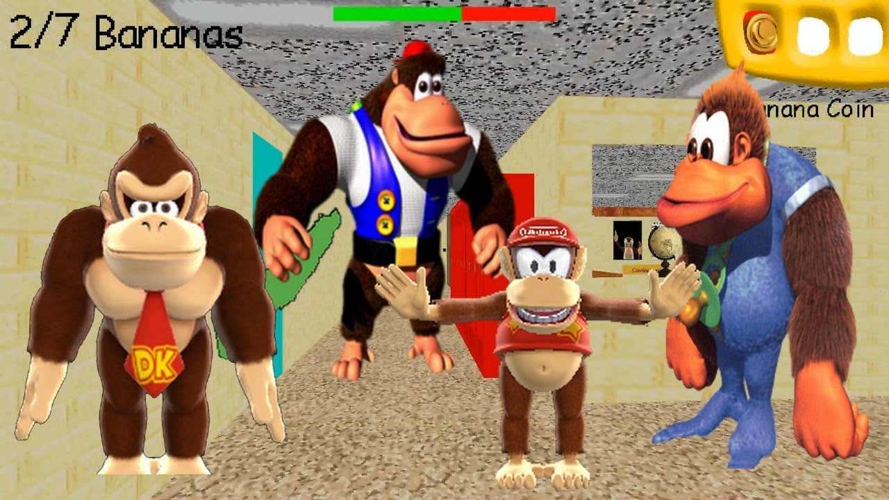 Donkey Kong's Basics In Bananas & Gaming - Baldi's Basics V1.4.1 Mod