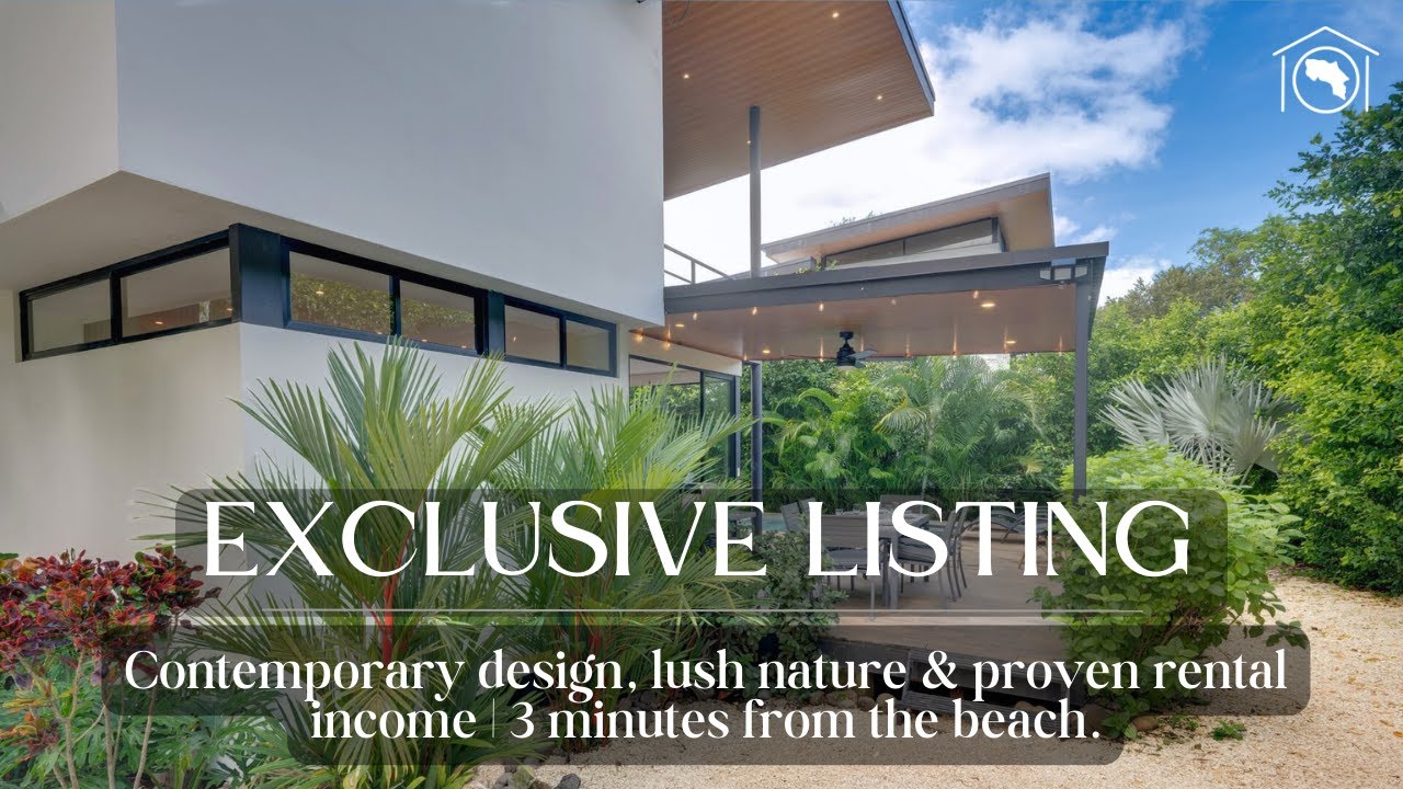 Modern Tropical Villa Near Matapalo & Playa Grande Beaches, in Guanacaste, Costa Rica.