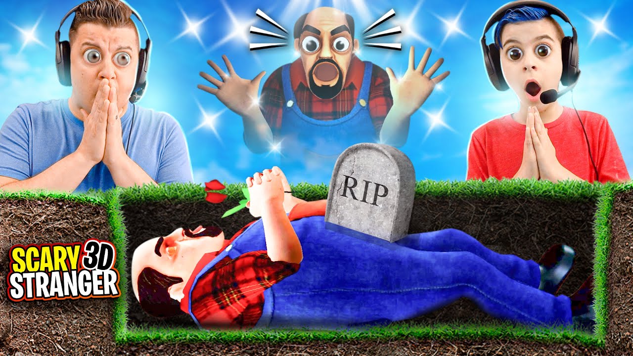 RIP Hello Neighbors Brother SCARY STRANGER 3D | Creepin It Real