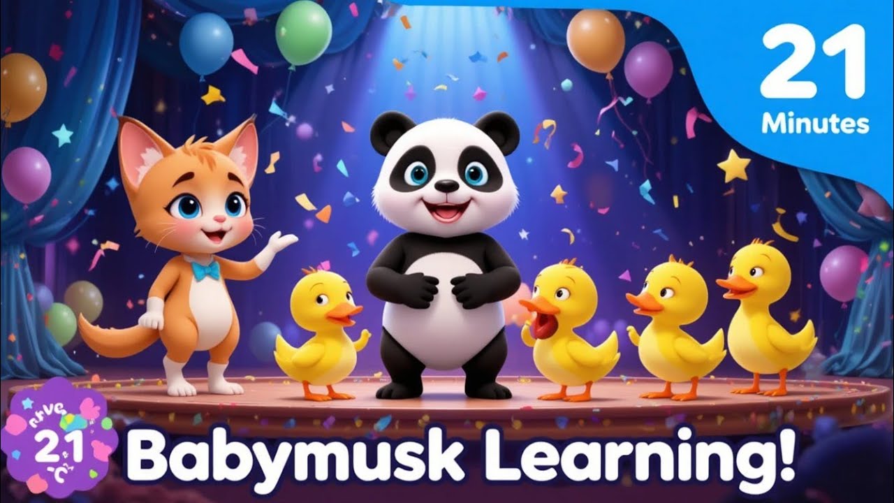 BaByMusk 21 Minutes Learning Video 🎶 | ABC, Colors, Numbers & Kids Songs