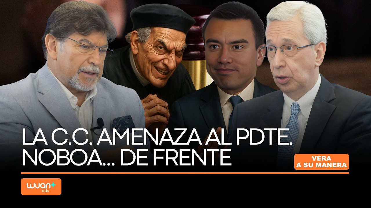 La Corte Constitucional amenaza al Pdte. Noboa... de frente...