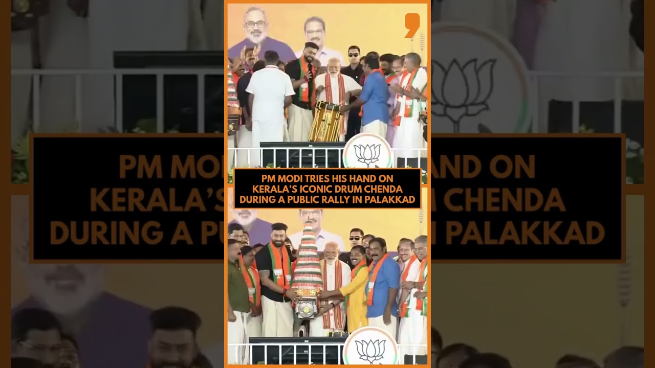 PM Modi Plays Chenda In Palakkad, Adds Cultural Touch To Kerala Visit