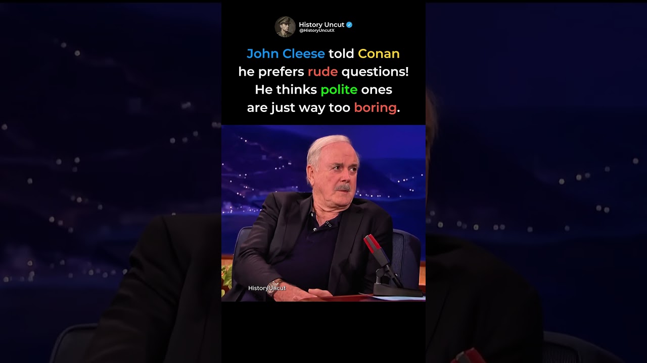Why John Cleese Prefers Rude Questions! 🛑