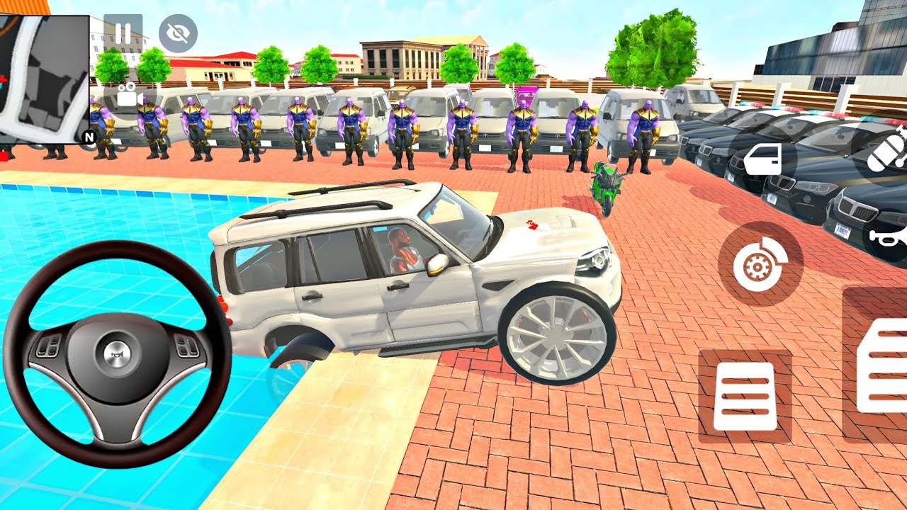 Car bike game*Franklin ordered an Indian police car and Scorpio  or Van in the game 🎮 bike 🚳 🚨