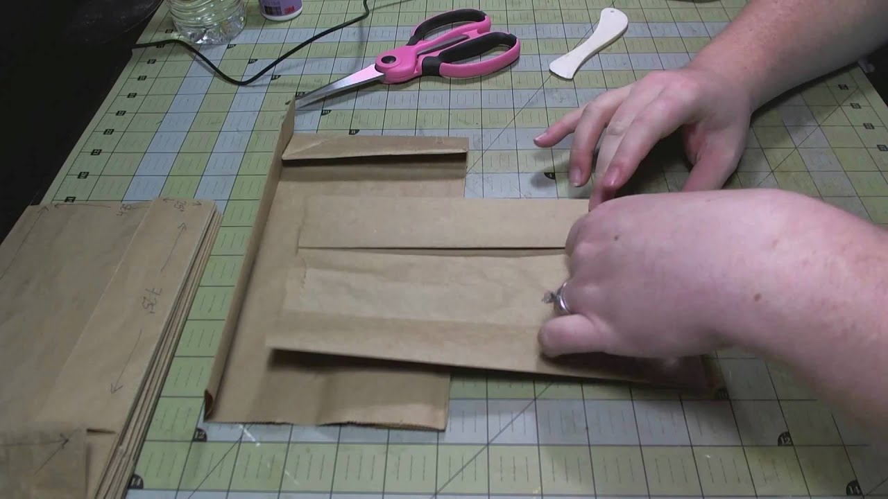 Scrapbook Tutorial: Kathy's Paper Bag Album + My Modifications