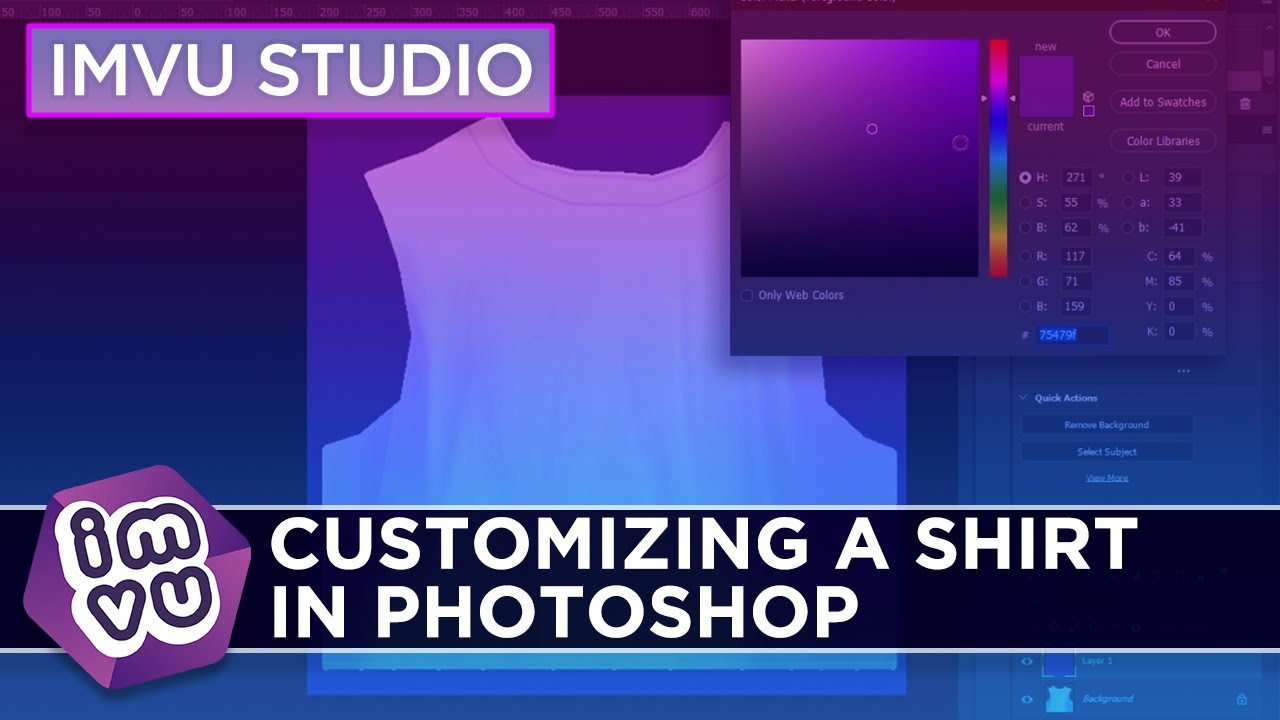 IMVU Studio — настройка рубашки в Photoshop