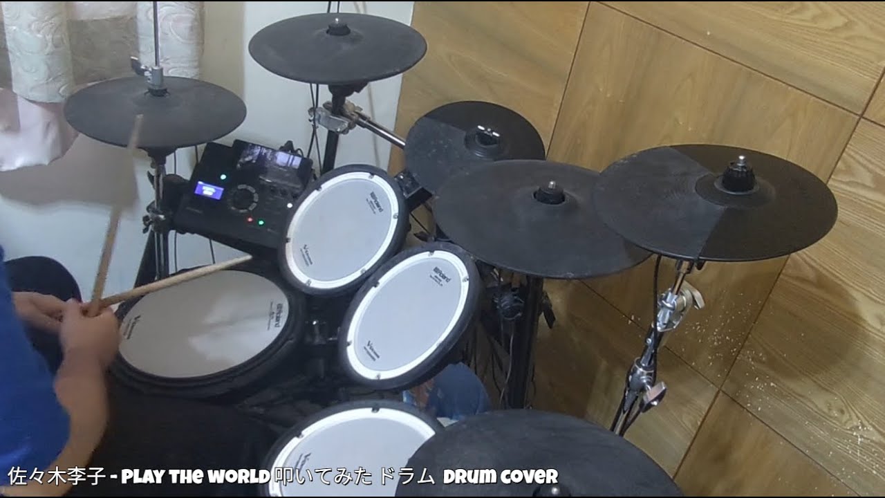 佐々木李子   Play the world 叩いてみた ドラム  Drum cover