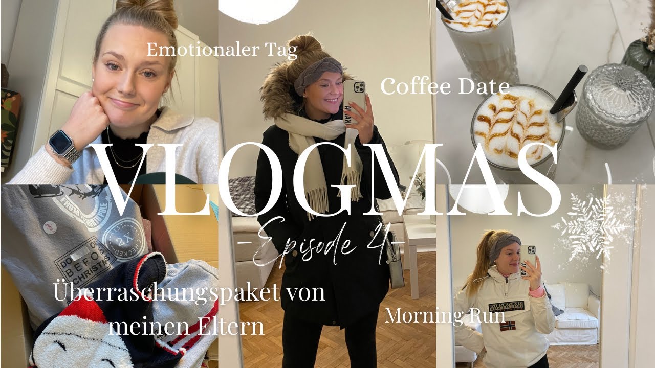 VLOGMAS TAG 4 I Emotionaler Tag, Überraschungspaket von meinen Eltern, Morning Run I KathaMariie