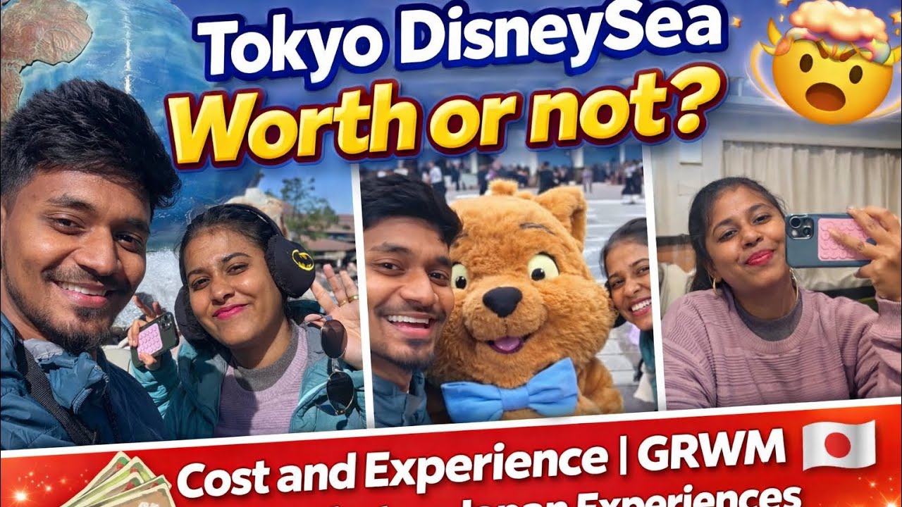 Tokyo DisneySea Worth or not? 🤯 Cost and Experience | GRWM | Chit Chat on Japan in தமிழ். #vlog 
