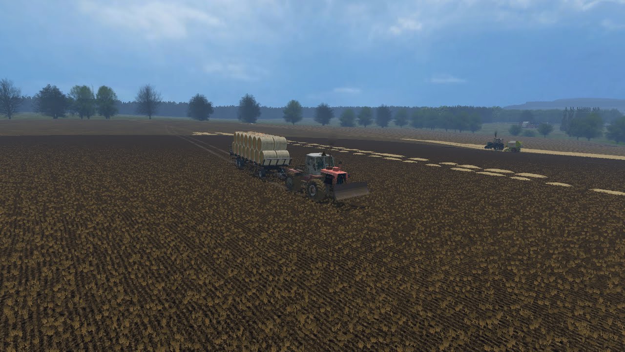 Farming Simulator 2015 Варваровка #6 Тюкуем