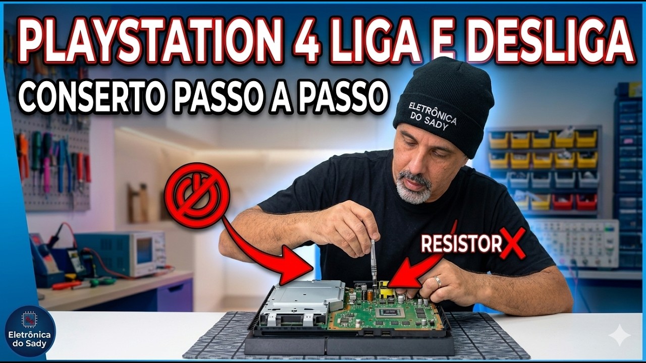 Playstation 4 liga e desliga em seguida PS4 - Resolvido !!!