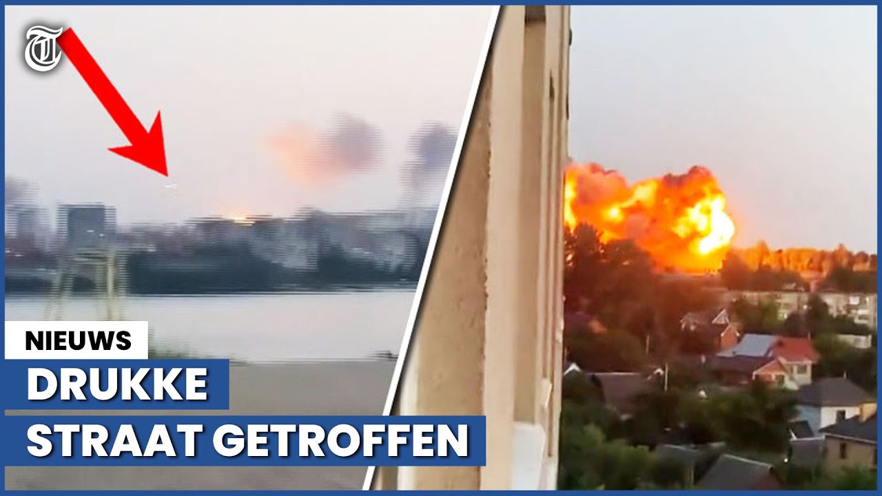 Russische raketaanslag Dnipro gefilmd