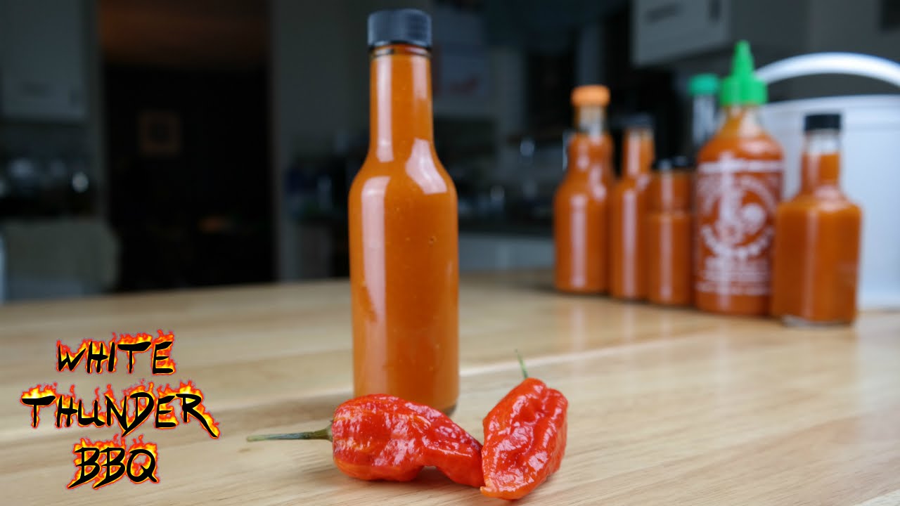Homemade Ghost Pepper Hot Sauce Recipe | How to make Bhut Jolokia Sriracha | White Thunder BBQ