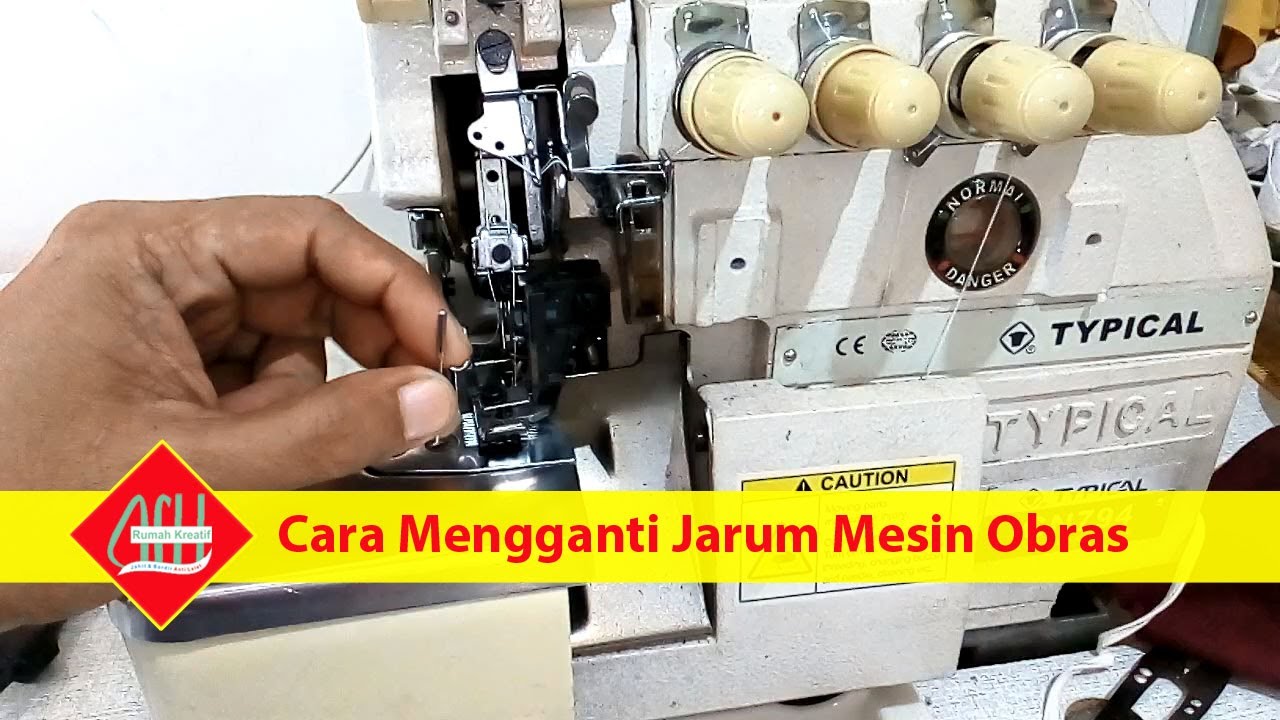 Cara Mengganti Jarum Mesin Obras Typical Benang 4