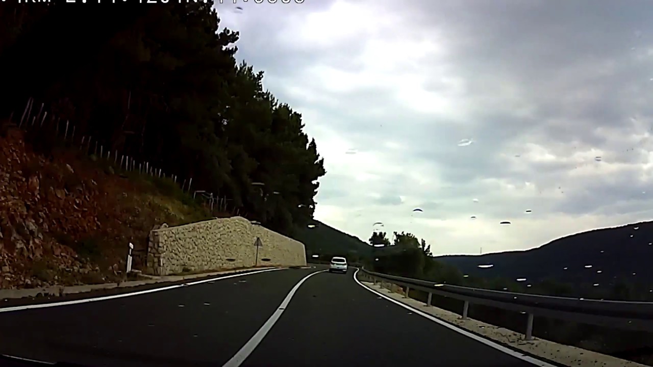 ❤️🏎️🚗 Drive by car on Cres from Beli to Valun