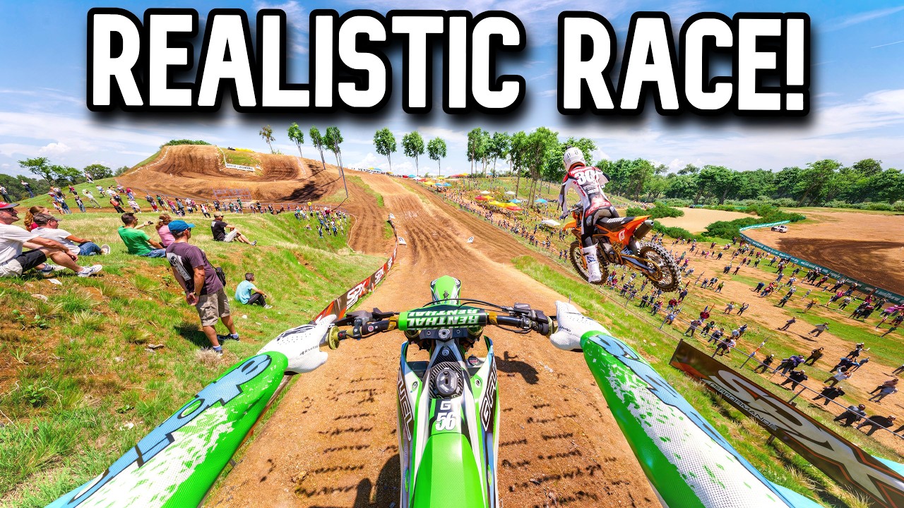Я УЧАСТВОВАЛ В РЕАЛИСТИЧНОЙ ПРО-ГОНКЕ В MX BIKES!