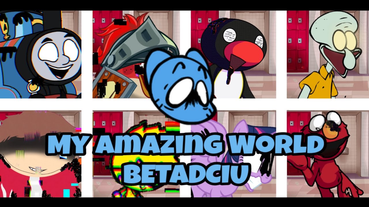 FNF My amazing world but every turn a different cover is used 🎵🎶 [FNF PIBBY APOCALYPCE] [UTAU]