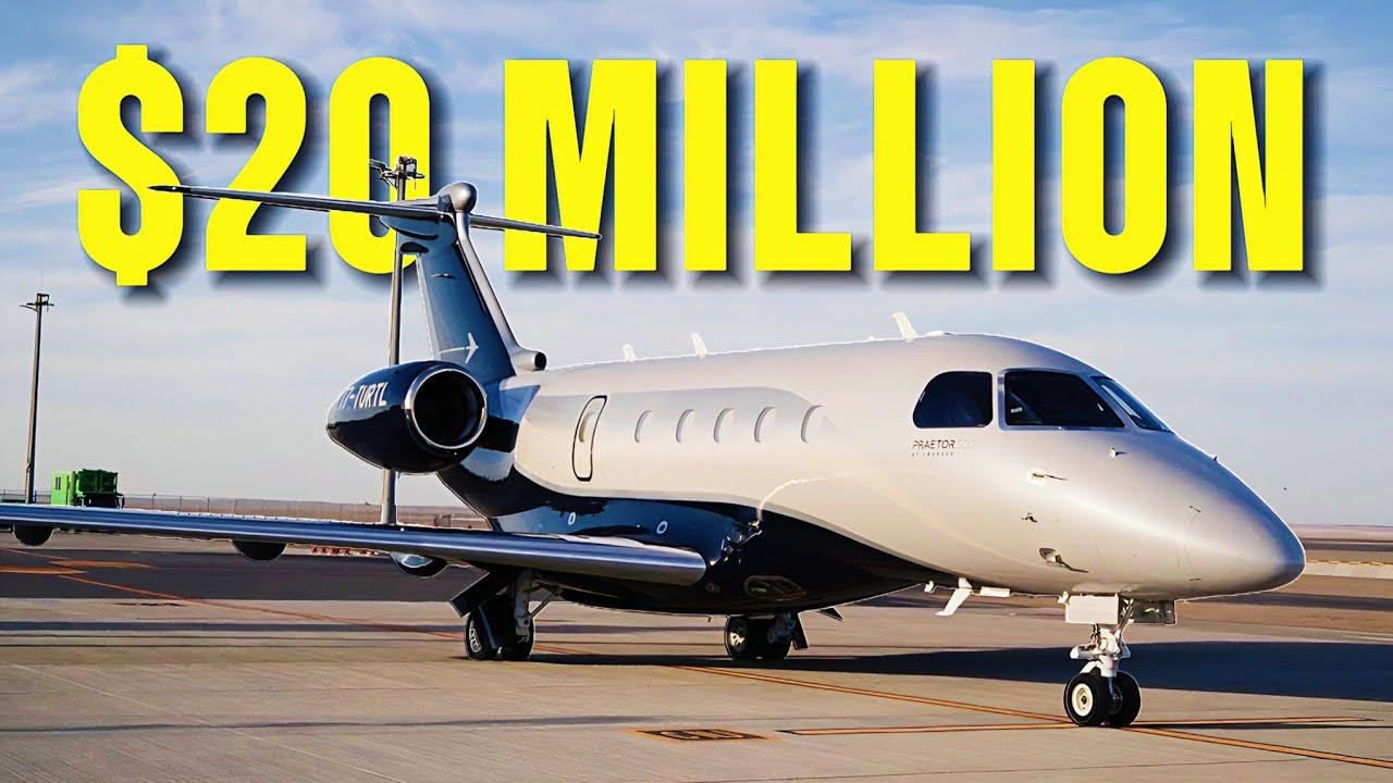 Inside The $20 Million Embraer Praetor 500 – The Most Advanced Midsize Private Jet #jet #luxury 