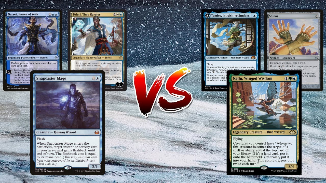 MTG Legacy Stoneblade Vs Bant Nadu Breakfast