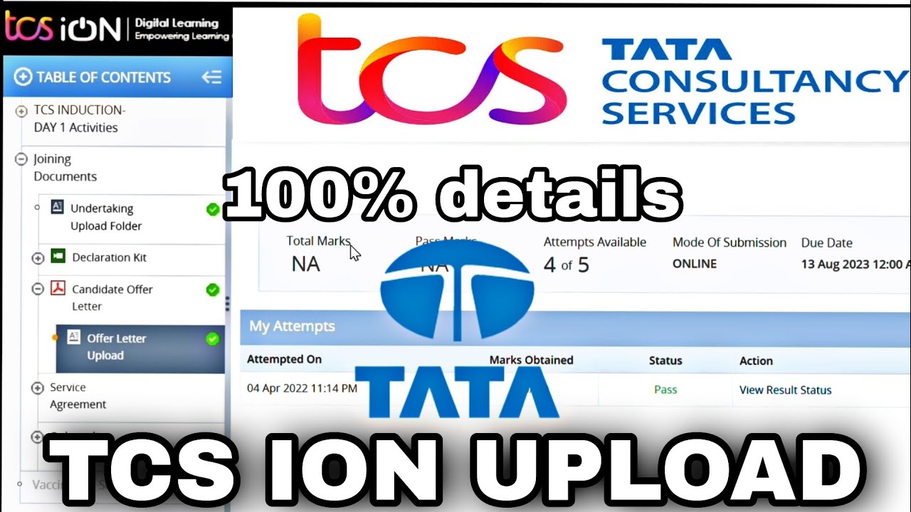 Tcs ion documents upload | onboarding Upload | tcs documents upload | onboarding documents upload