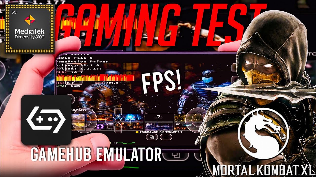 Mortal Kombat X| DXVK Support on Mali GPU | GameHub Emulator 4.1.5 | Dimensity 8100 Max