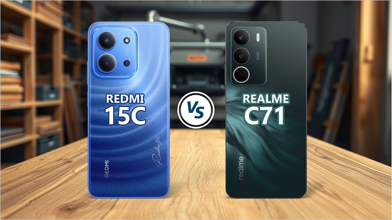REDMI 15C vs REALME C71 | Camera, Battery, Chipset, Display & Full Comparison!