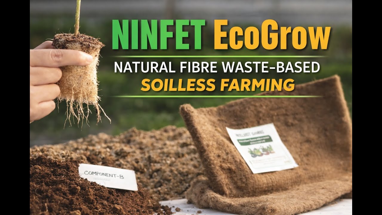 NINFET Eco-Grow: Natural Fibre Waste-Based Soilless Farming