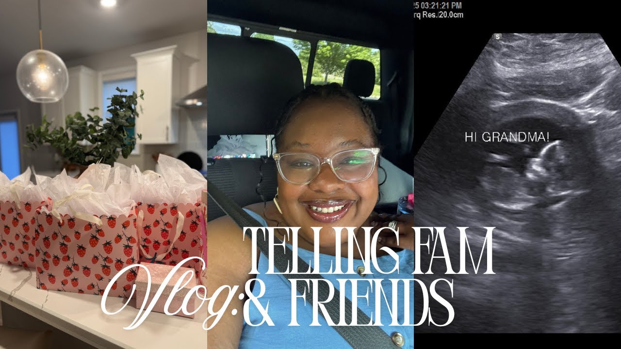 VLOG | TELLING FAMILY & FRIENDS WERE EXPECTING | HOME UPDATE | #pregnancyannouncement #homegoods