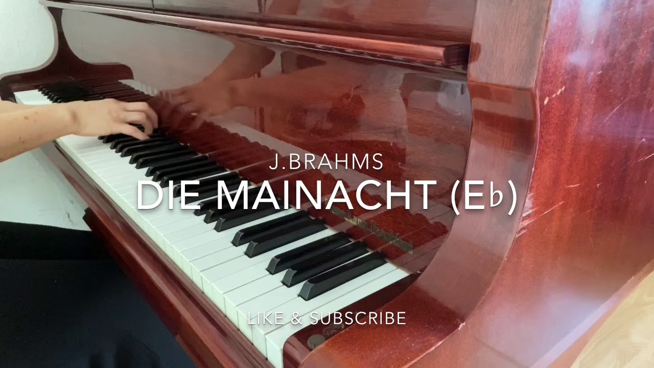 J.Brahms Die Mainacht (E♭) Piano accompaniment