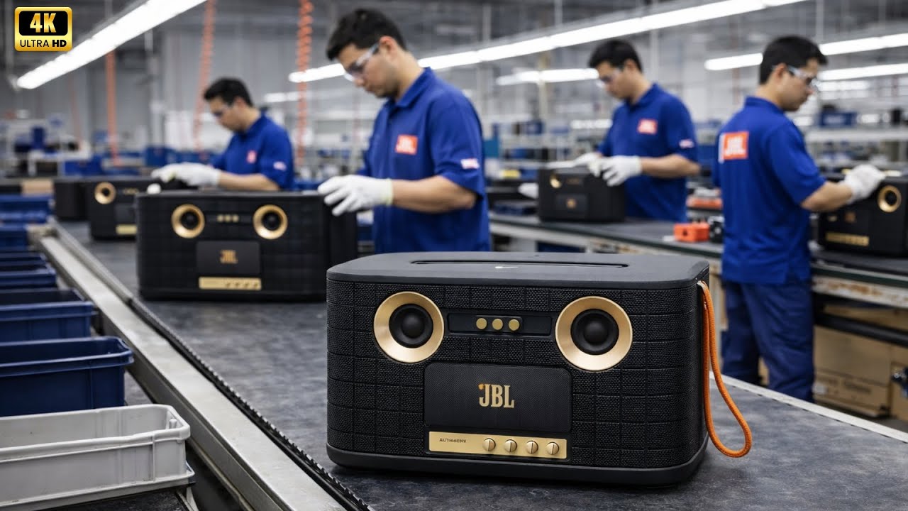 Inside the JBL factory: the JBL Authentics 200 speaker manufacturing process.
