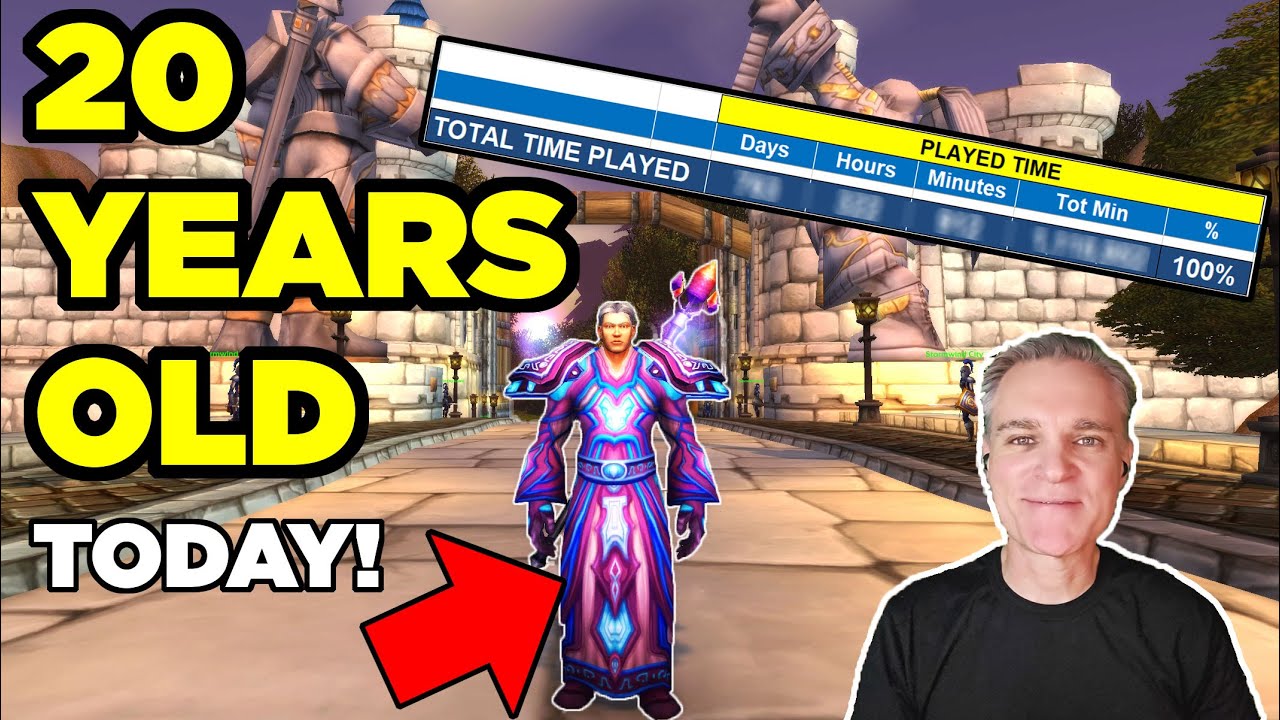 20 Years of WoW: Reflecting on My First Character & Total Time Played | World of Warcraft