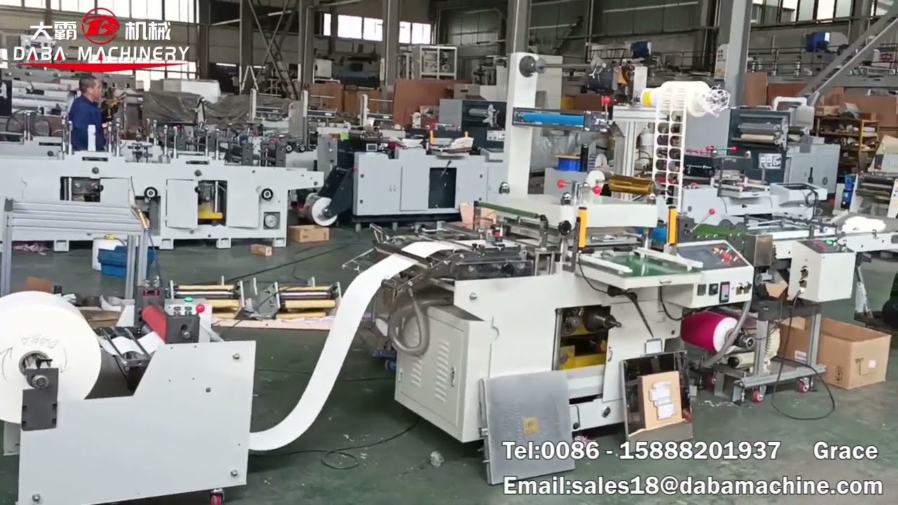 420mm flatbed die cutting machine with IML Die cutting unit