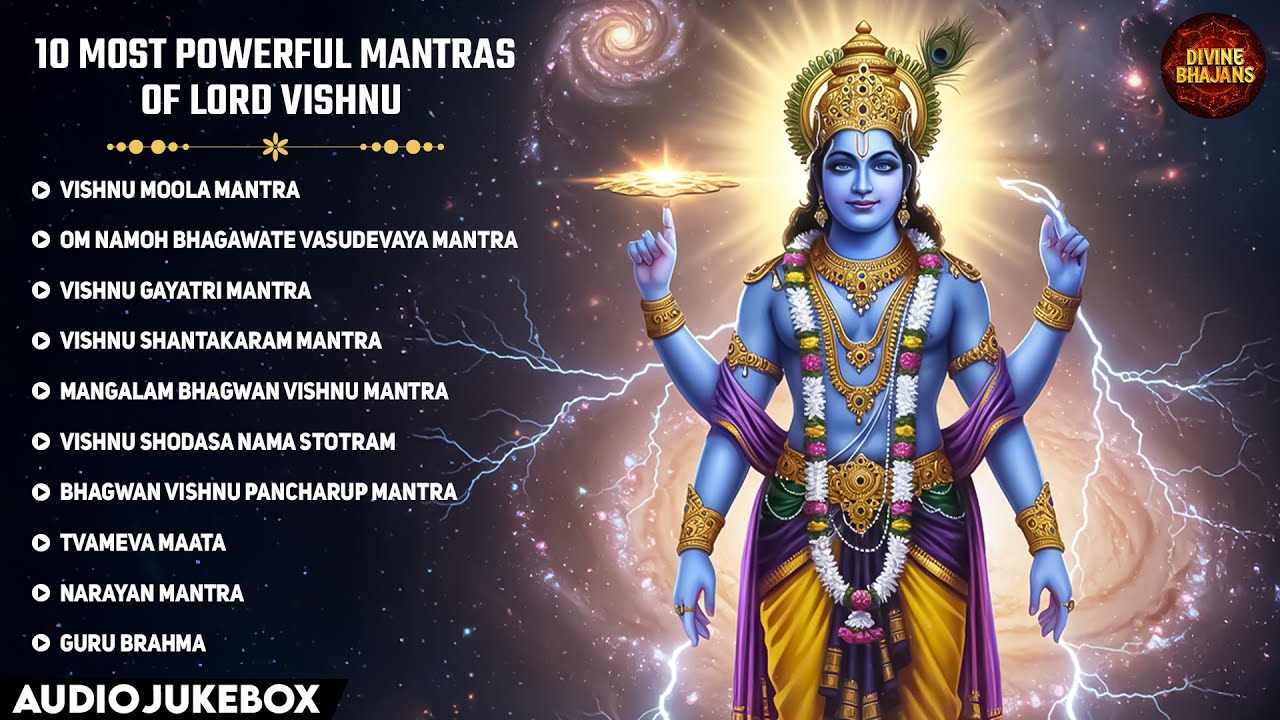 Most Powerful 10 Mantras of Lord Vishnu | Collection of Bhakti Songs | टॉप १० विष्णु भगवान के मंत्र
