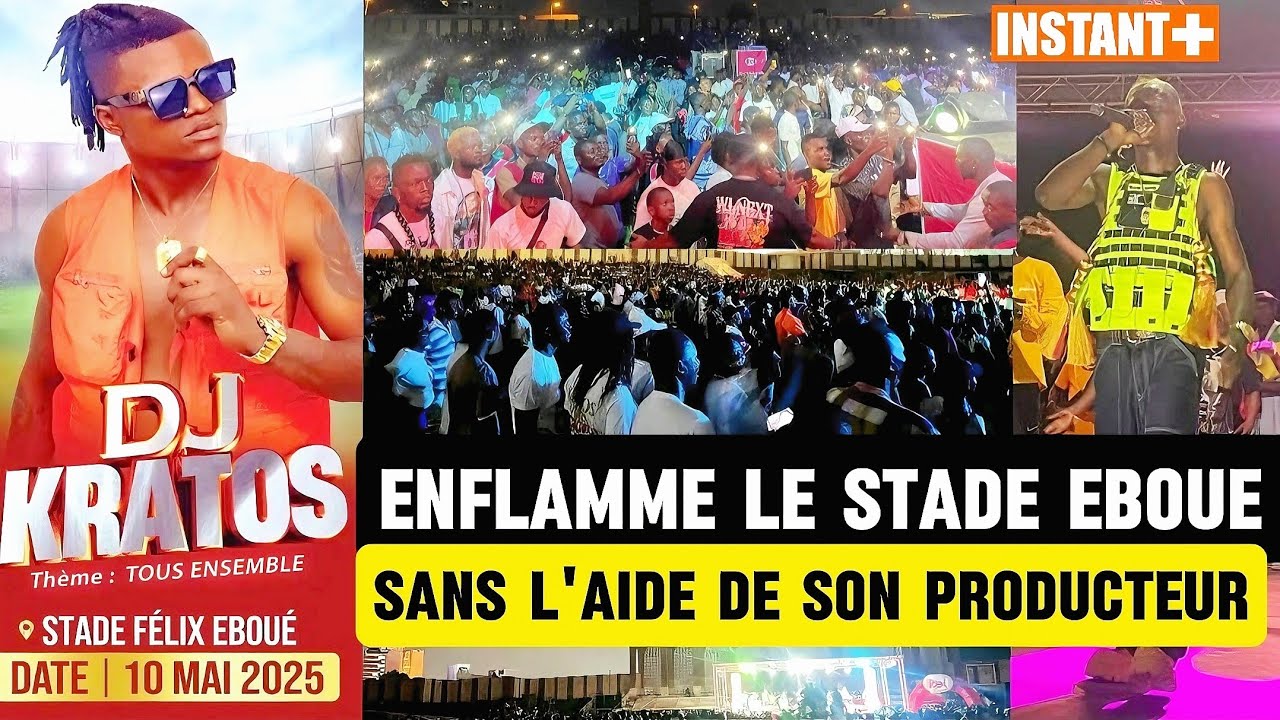 #integralConcert DJ KRATOS Enflamme Le Stade 🏟 Felix Eboué SANS L'AIDE DE SON PRODUCTEUR: 1er Dj🇨🇬📝✅