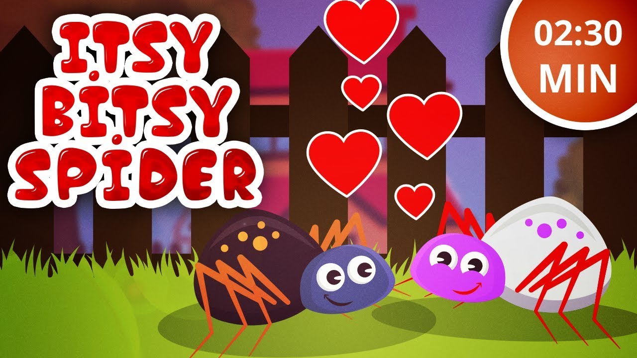 Itsy Bitsy Spider - Nursery Ryhmes & Kids Songs - Incy Wincy Spider song