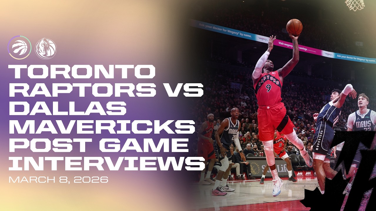 Toronto Raptors Full Media Availabilities | Post Game vs. Mavericks | March 08, 2026